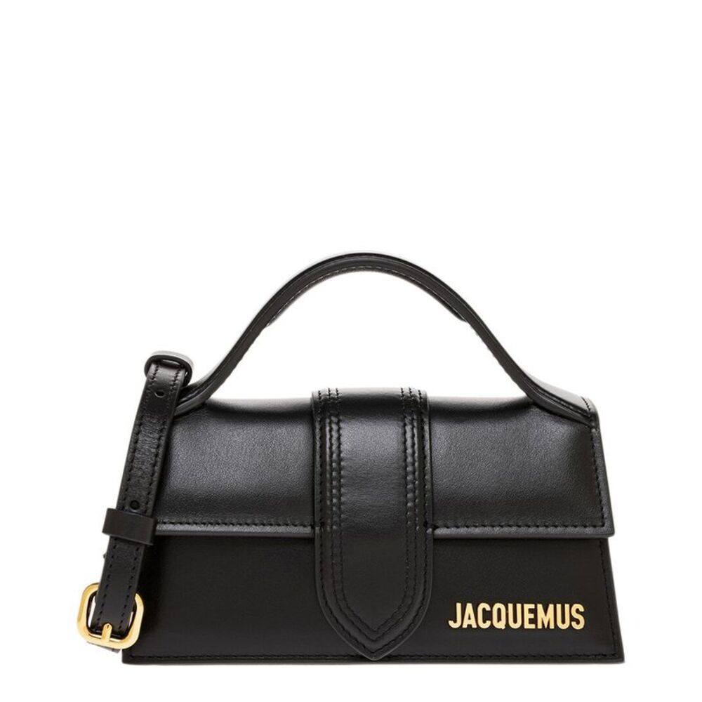 Jacquemus The Bambino Leather Mini Bag, Black